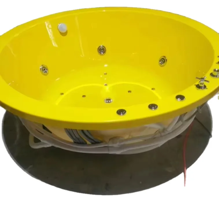 1.8M Indoor Spa Bath Free-standing Jacuzzi With Artificial Stone, Suitable For Hotel And Private Immersions
