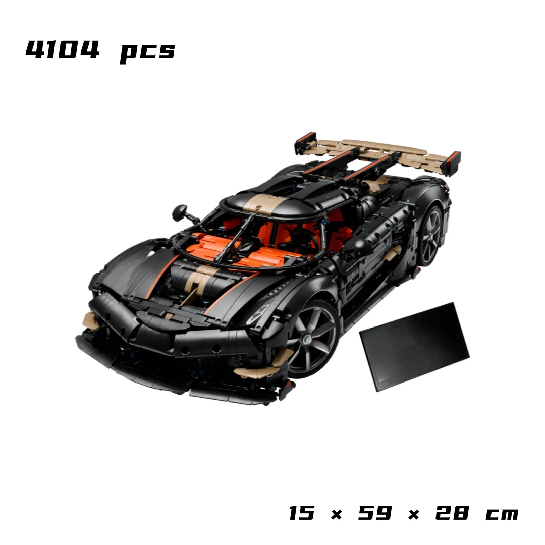 Cheapest Technical Vehicles Model Adults Gift for Home Decor 4104pcs Toys Bricks Building Blocks V8 Racing Car Supercar Hypercar image 3