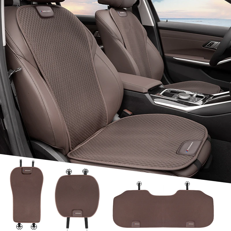 Car Seat Cover Protector Ice Silk Car Front Rear Seat Cushion For BMW 5 Series X1 X3 X5 E46 E90 G32 F10 F48 F15 F30 G01 G05 G20