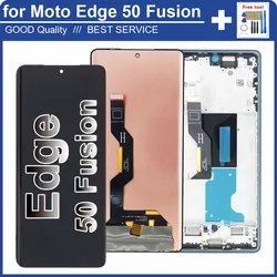 AMOLED LCD for Motorola Moto Edge 50 Fusion XT2429 LCD Display Touch Screen Digitizer Replacement for Moto Edge 50 Fusion LCD