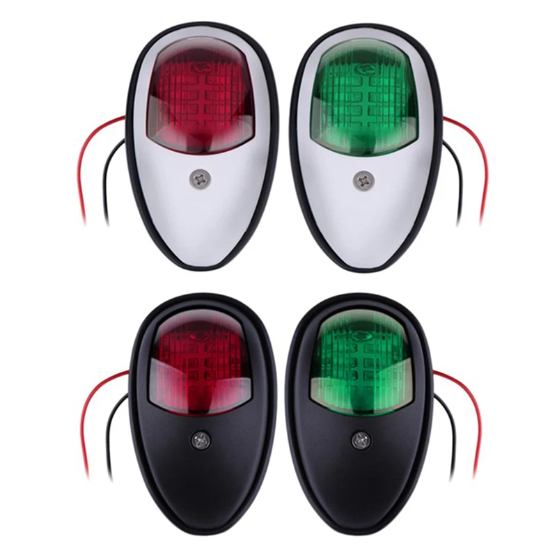 2Pcs LED Navigation Light Signal Warning Lamp For Marine Yacht Truck Trailer Van Starboard Port Side Light