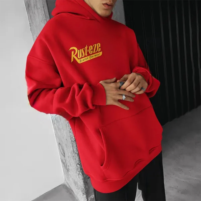 Lightning Mcqueen 95 Hooded Pullover For Men And Women Autumn And Winter Long Sleeved Sweatshirt Loose Oversized Casual Jacket