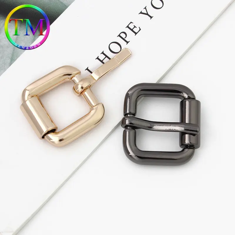 10-50Pcs 6Colors Metal Single Pin Buckle Handbag Strap Square Ring Adjuster Buckle For Belt Leather Craft Accessories