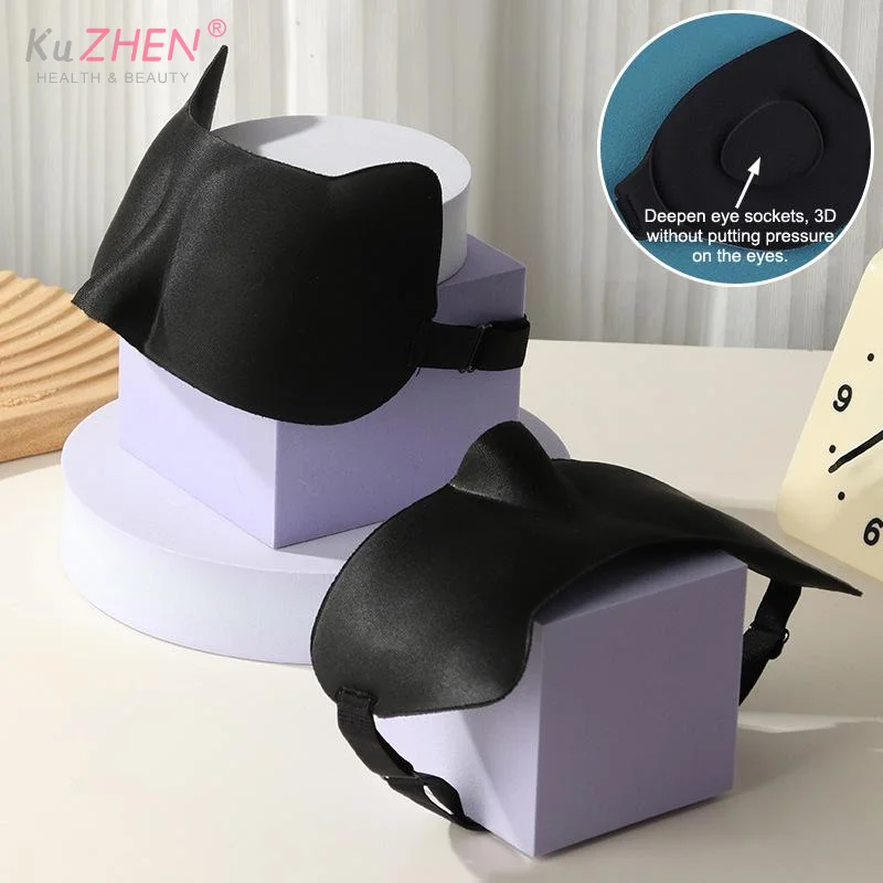 3D Sleeping Eye Mask Soft Skin-Friendly Breathable Light Blocking Eye Cover Travel Rest Lunch Break Blockout Light Eyeshade