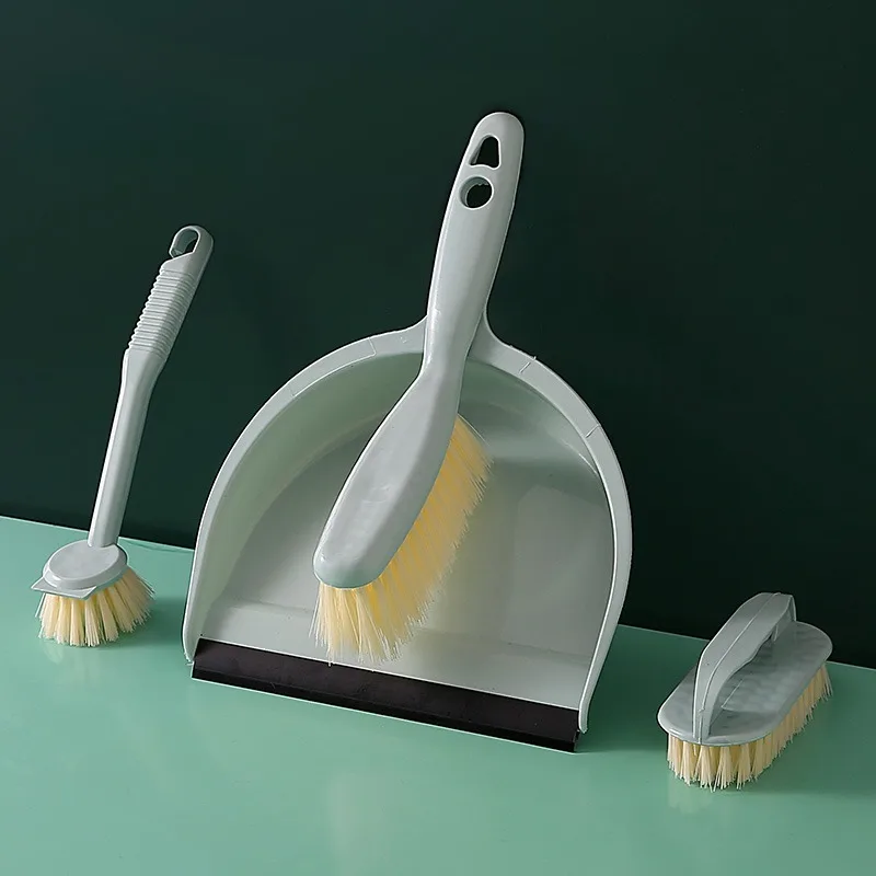 Mini Dustpan and Brush Set Multi-Functional Cleaning Tool with Hand Broom Brush Plastic Dust Pan for Home Desktop