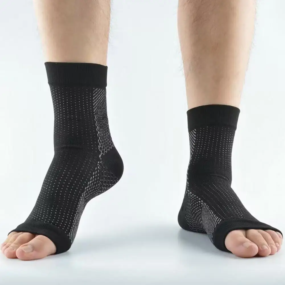 Soft Socks Breathable Compression Socks for Fitness Running Toeless Design for Sweat Absorption Super Soft Comfortable Material