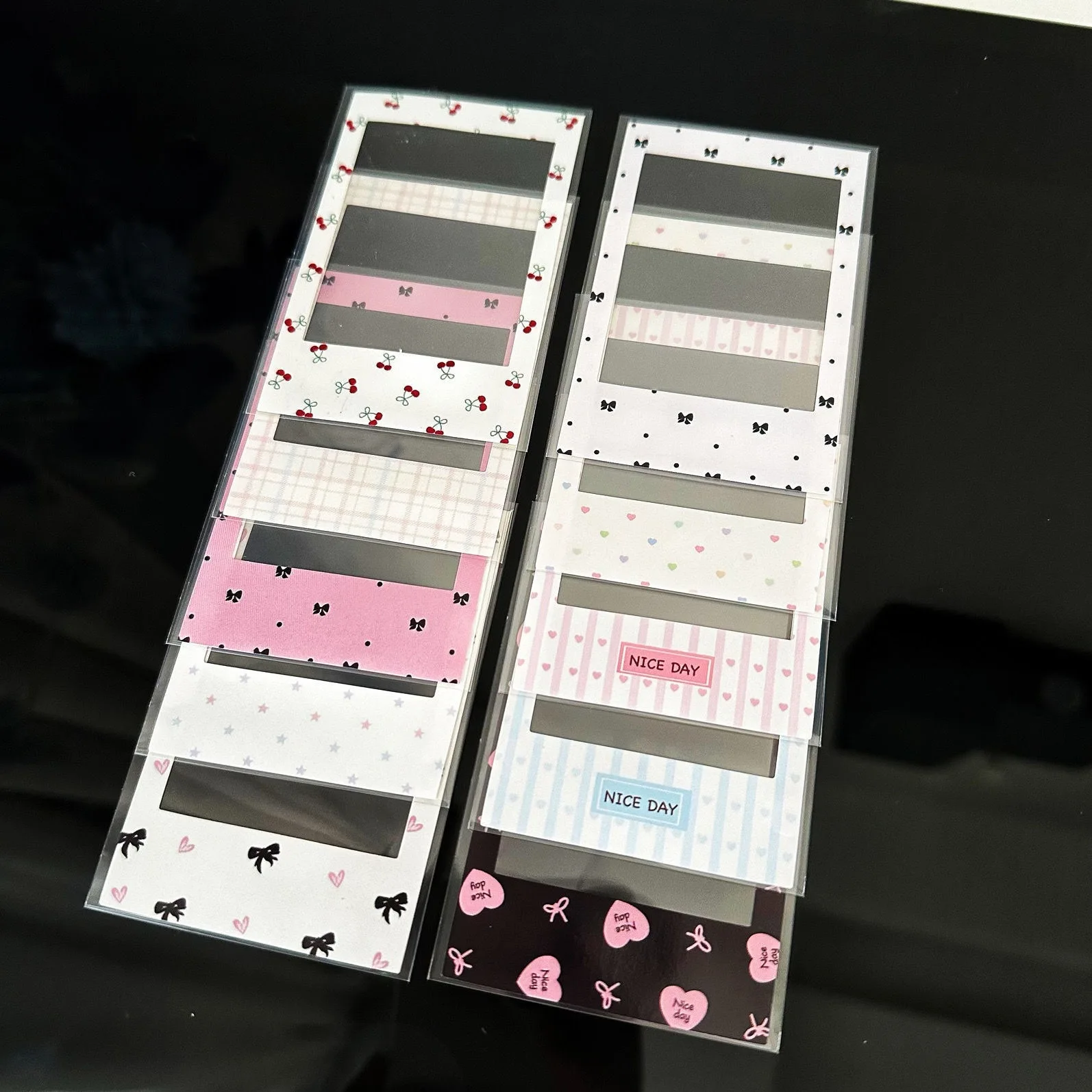 3-Inch Clear Decorative Photocard Protective Sleeve, High-Transparency Border Film for Instant Photo Cards