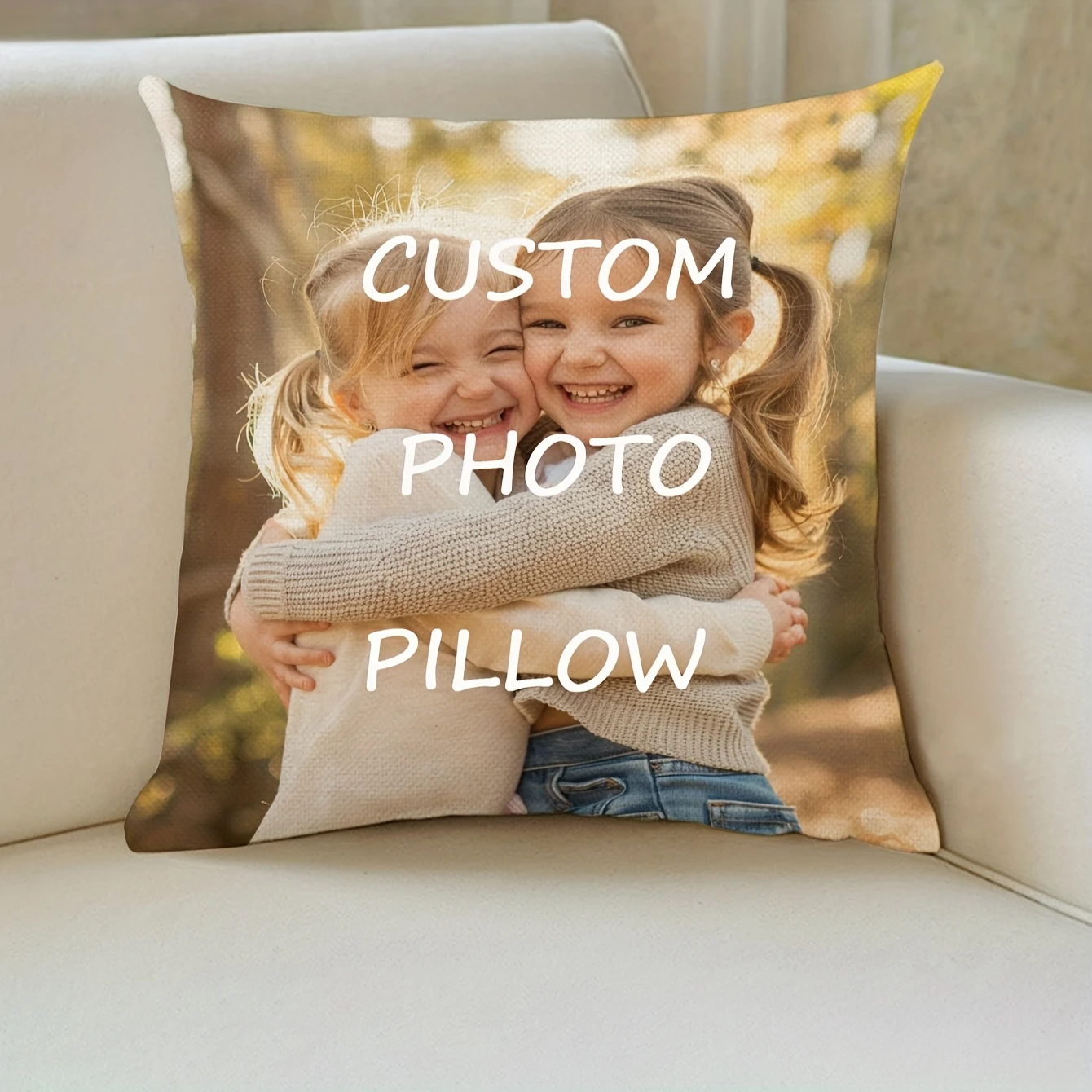 Custom pillowcases: personalized with photos of couples, families, or weddings. Pillow inserts not included.