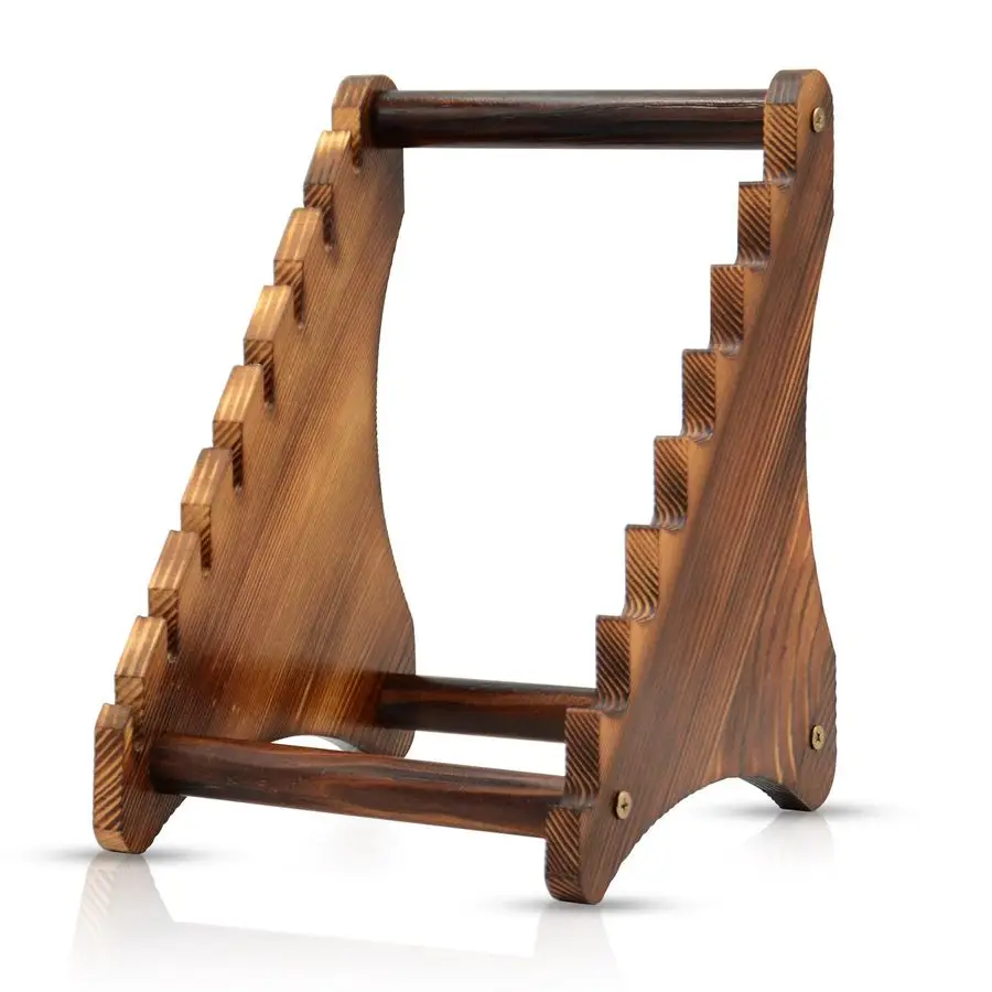 

Block, Wood Fixed Blade Knife Collection Display Stand Holder, Knife Holder Knife Wooden Display Case for Fixed Knife Series Dis