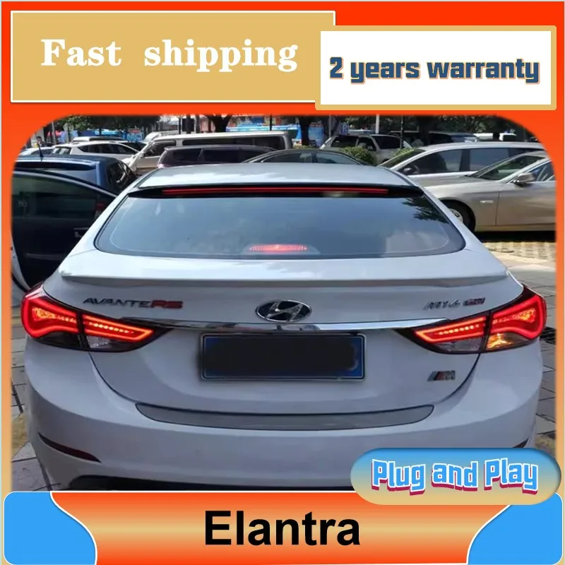 

Стайлинг автомобиля для Hyundai Elantra, задний фонарь 2012-2016 Elantra MD, задние фонари DRL, противотуманный тормоз, указатель поворота, задний ход