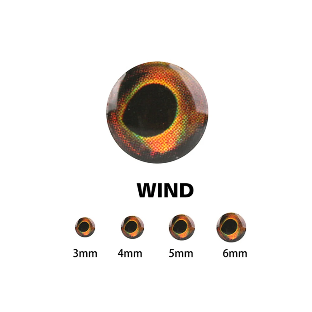 4D Fish Eyes Fishing Lure Eyes Strong Adhesive Backing Ultra-realistic Designs Easy Application High Visibility Colors