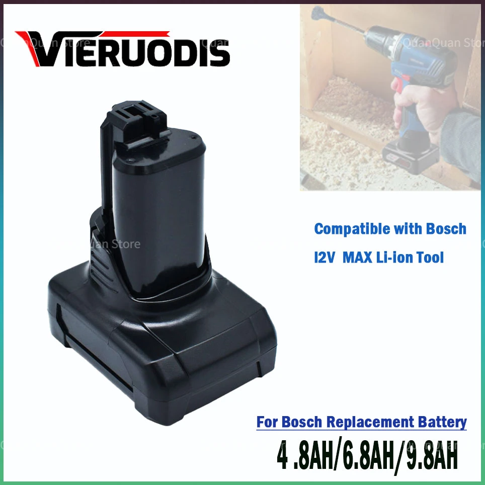 

12 В Bosch 6,8 Ач литий-ионный аккумулятор для Bosch BAT411 BAT412 BAT413 BAT414 Аккумулятор беспроводной силовой уплотнитель