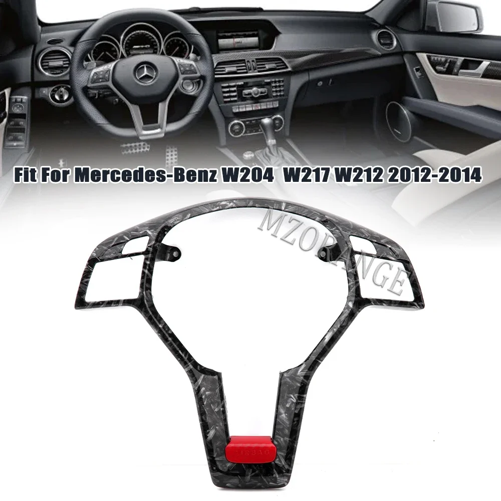 Steering Wheel Trim Cover Frame Decoration For Mercedes Benz W204 W217 W212 AutoInterior Accessories