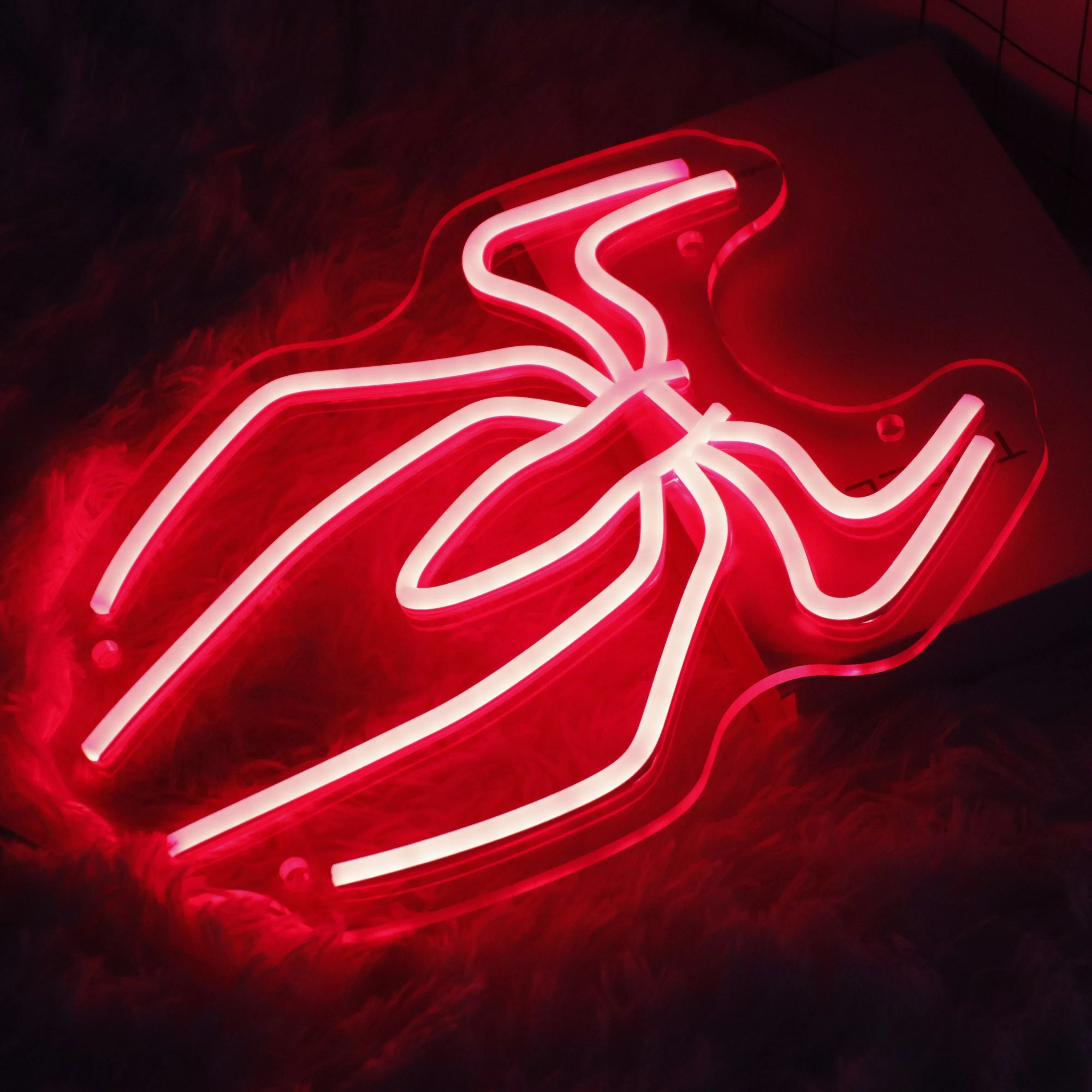 Spider Anime Neon Sign Led Light Up Sign,Neon Signs For Game Room Man Cave Bar Kids Bedroom Wall Decor Fun Birthday Gift