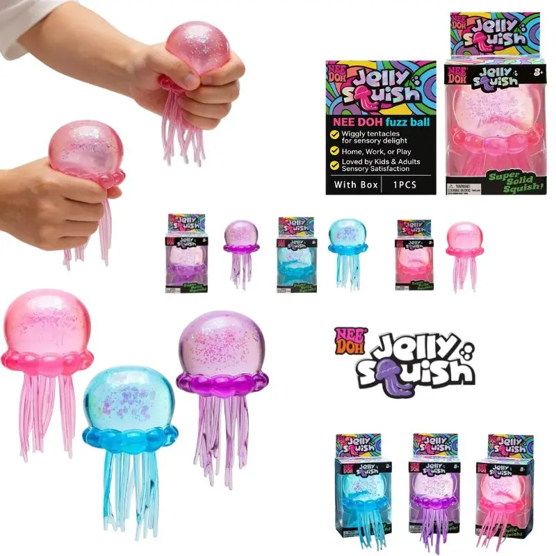 Juguete de Pulpo Suave y Esponjoso Schylling Nee Doh, Juguete Sensorial para Apretar, para Jugar en la Playa y el Agua al Aire Libre, Alivio del Estrés para Niños