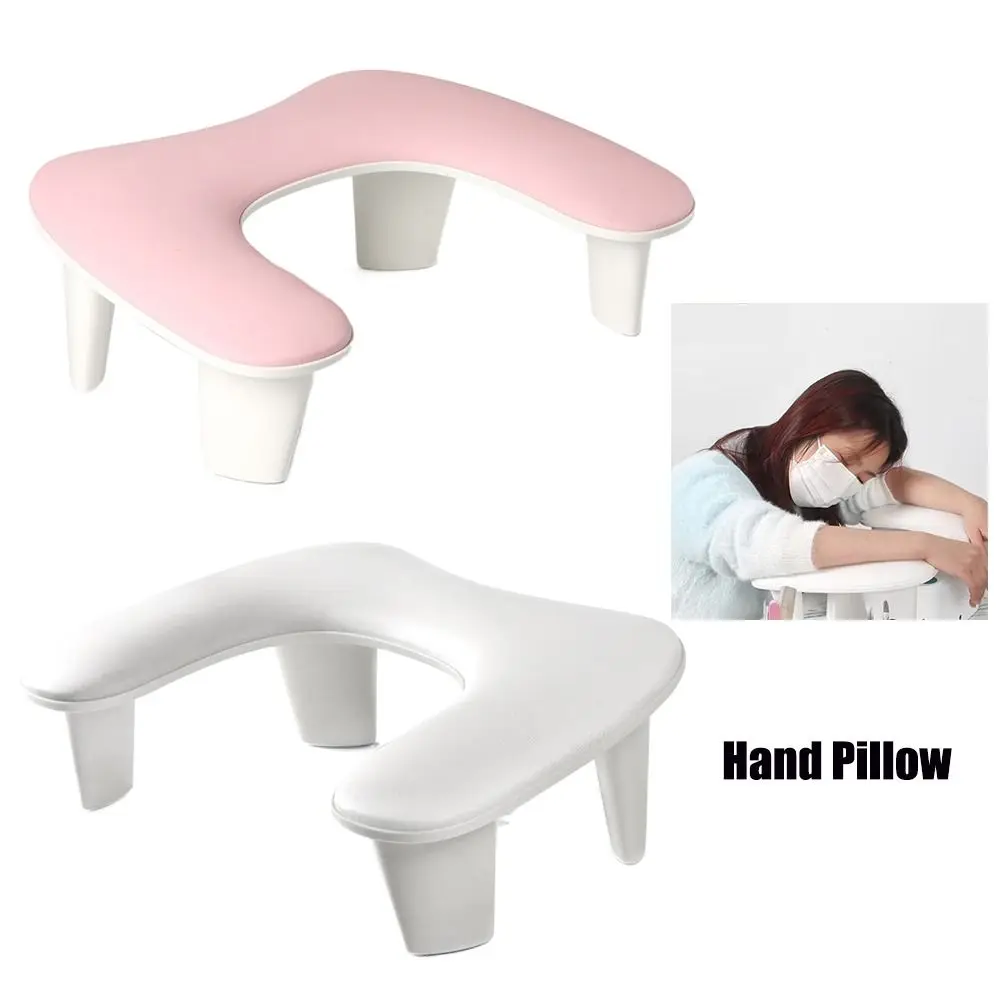 

Hot Professional Hand Pillow U-shaped Silicone Nail Manicure Tools PU Soft Nail Pillow for Face Skin Hydration Care