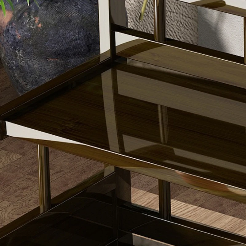 متعددة الوظائف الجدول تخزين خزانة فنجان الشاي غرفة نوم الحديثة مكتب تخزين خزانة شرفة الخيزران الأثاث Im Spind MHSNJ