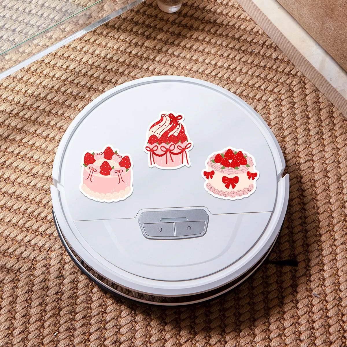 สติกเกอร์กันน้ำลายผลไม้สตรอว์เบอร์รี 50 ชิ้น ลายการ์ตูน สำหรับตกแต่งสมุด โทรศัพท์ กระเป๋าเดินทาง แก้วน้ำ กีตาร์ ของเล่นเด็ก