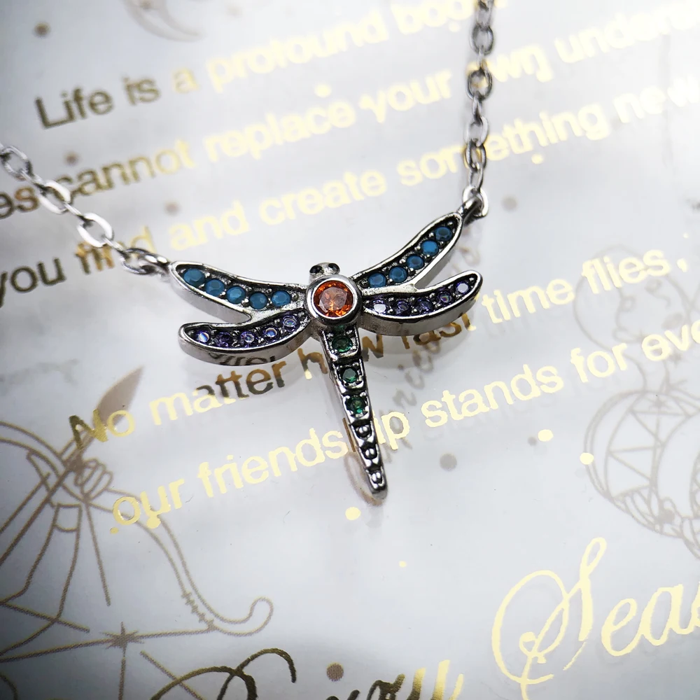 Wisiorek Dragonfly Brand New Fine Jewelry Europe Accessorie 925 Sterling Silver Bohemia Gift For Woman — zdjęcie 6