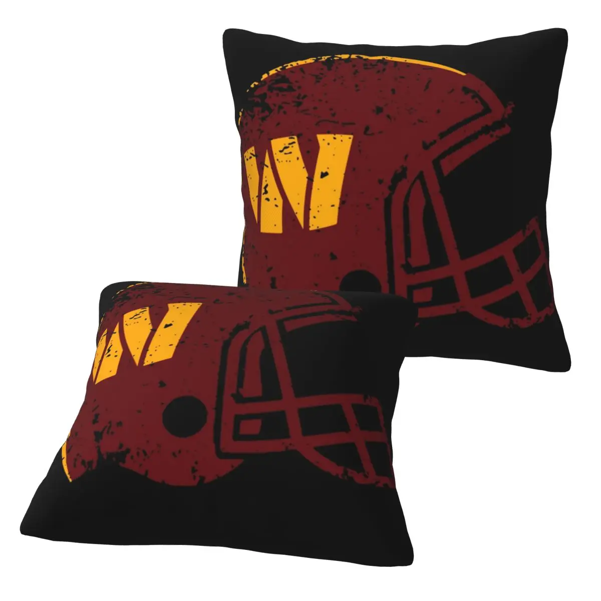 Washington Commanders Helmet 2 pcs Square Pillowcase Pillow Cover Cushion Decor Comfort Throw Pillow for Home Car