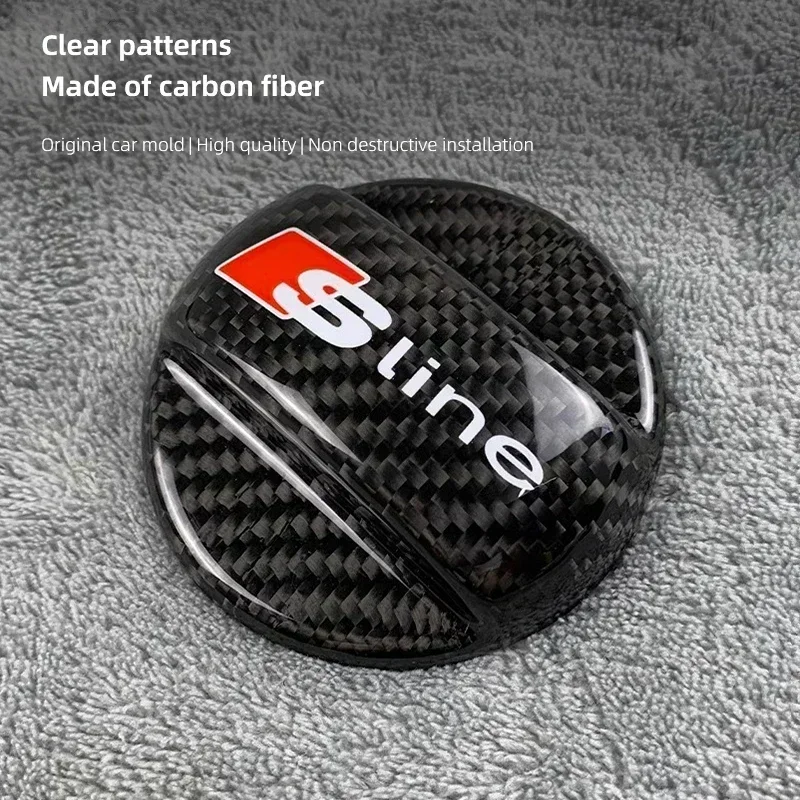 

Carbon Fiber Car Fuel Tank Cap Trim Protection Cover For Audi Sline A3 A4 A6 A5 Q5 A1 Q7 Q3 Q2 Q8 A7 A8 TT S1 S7 SQ5 RS8 RS3 RS4