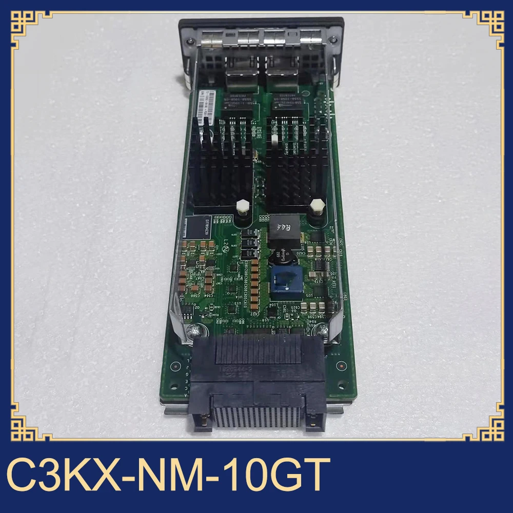 For Cisco 2-port 10 Gigabit RJ45 Interface Card is Used For 3750X C3KX-NM-10GT