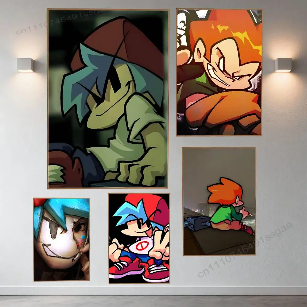 

F-Friday Night F-Funkins Retro Fashion Pictorial Poster Sticky Poster Paper Sticker DIY Room Bar Cafe Wall Decor Gift