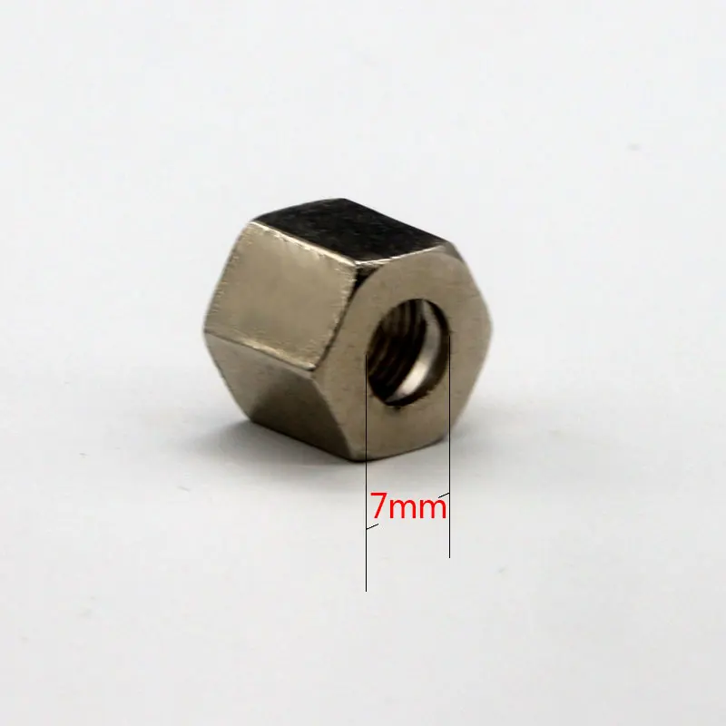 Water purifier accessories 6.5MM PE pipe gooseneck faucet nut straight drinking faucet accessories fixed hexagon nut fine thread