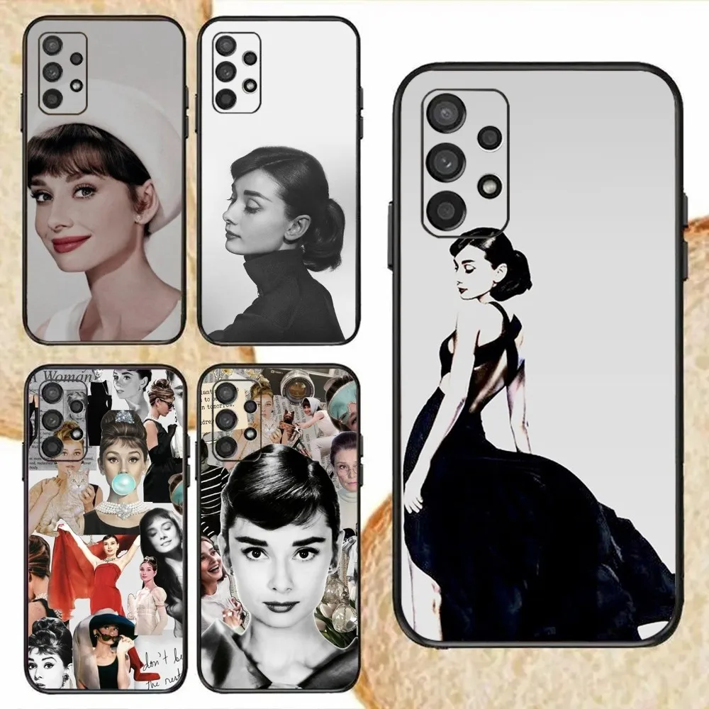 Audrey Hepburn Phone Case For Samsung Galaxy,S20,S21,S22,S23,Fe,Lite,Plus,Ultra,Note Shell