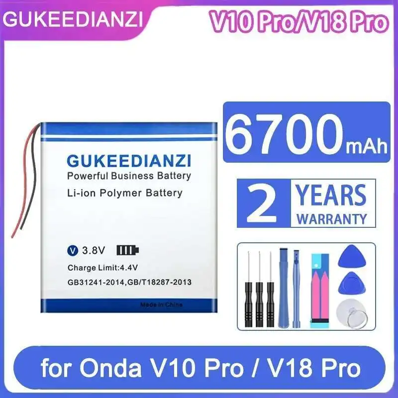 

6700Mah Laptop Battery For Onda V10 V18 Pro V10pro V18pro Fast Charging