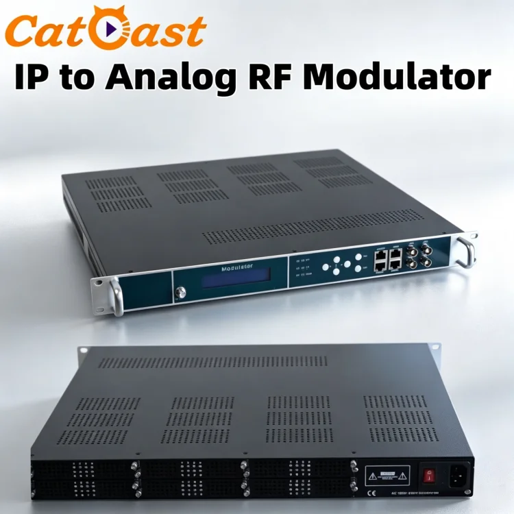 Factory 48CH IP to Agile Analog Modulator NTSC PAL for Analog TV Project