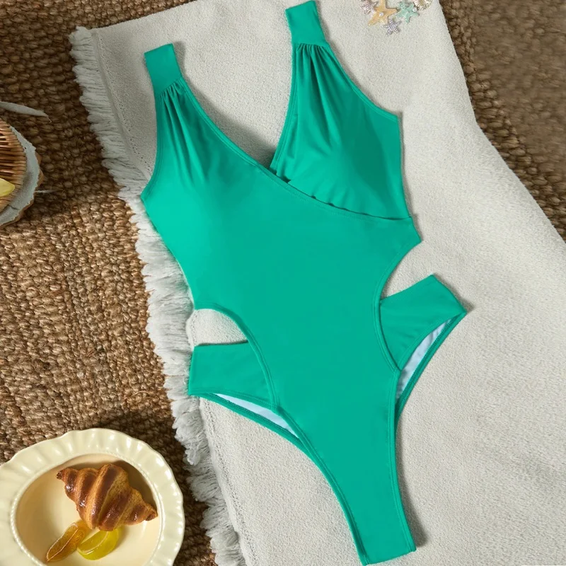 V-Neck Swimwear Wom…