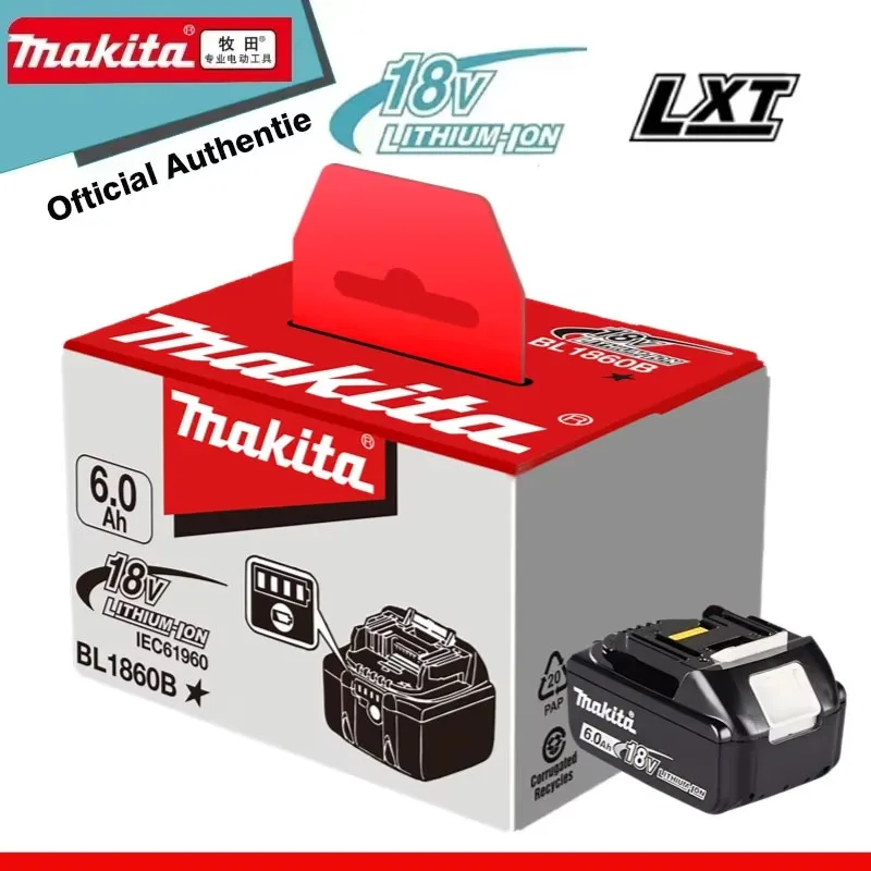 

100% NEW Original Makita 18V 6.0Ah battery, for Makita BL1830 BL1830B BL1840 BL1840B BL1850 BL1850B model power tools battery
