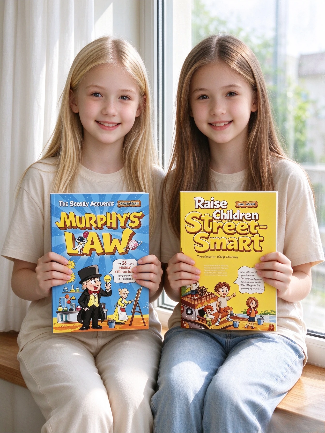 Children's life education parent-child books, 2-volume set, cultivating children's resilience + Murphy's Law comic version