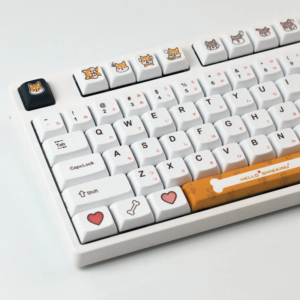 

Cute puppy XDA keycap PBT thermal sublimation personality cute ball cap game mechanical keyboard cross compatible keycap