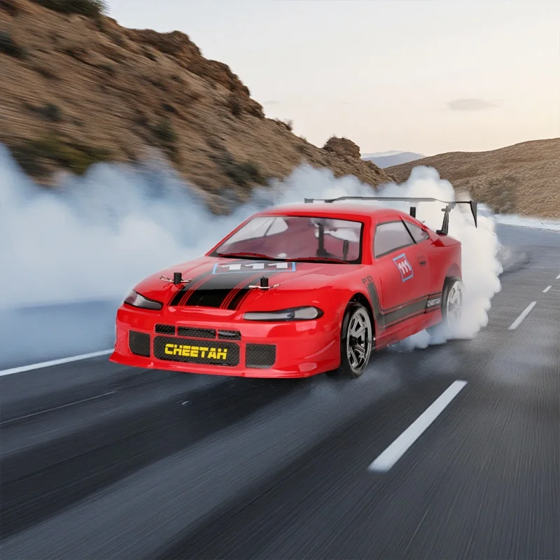 Pd シルビア 1/10 四輪駆動 カーボンファイバー ドリフト フラット スポーツカー ラジコン 電動 シミュレーション RC モデルカー