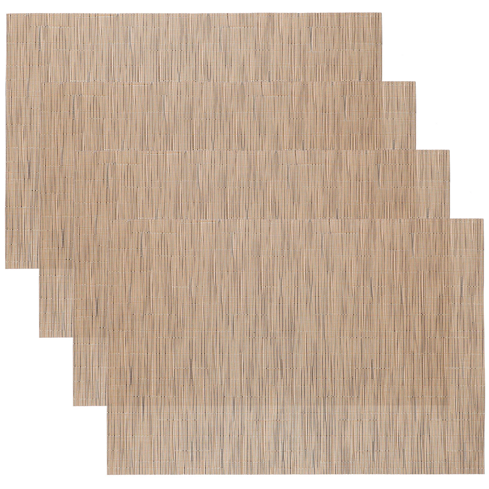 

4Pcs Kitchen Table Placemats Simple Elegant Design Heat Protective Mats Dining Room Decor Place Mats for Daily Use Coffee