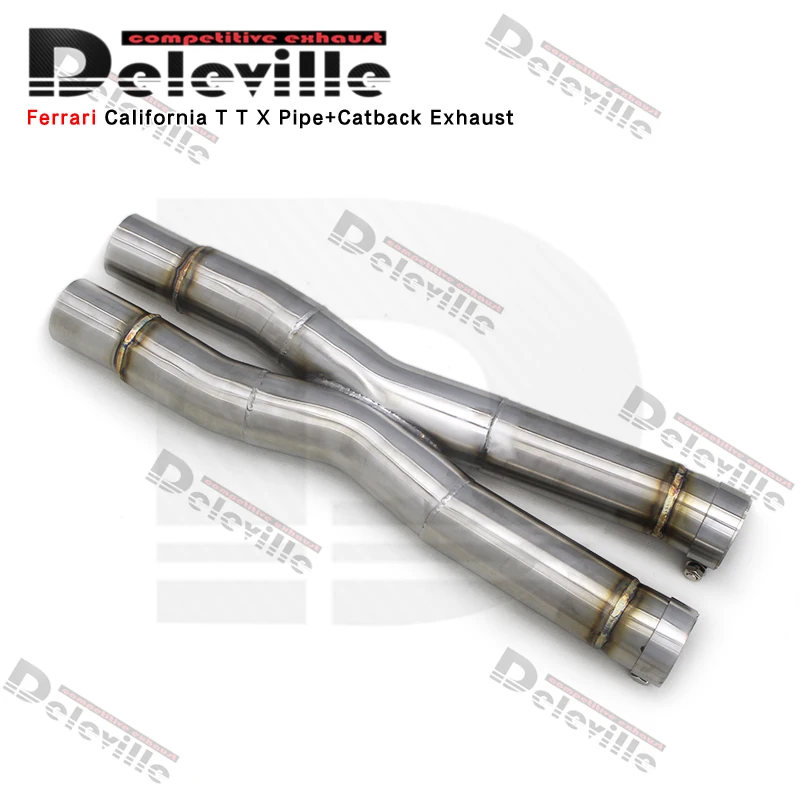 OEM Catback Exhaust System For Ferrari California T 3.9T 2012-2018 Vacuum Valve Muffler Made Of Stainless Steel view 2