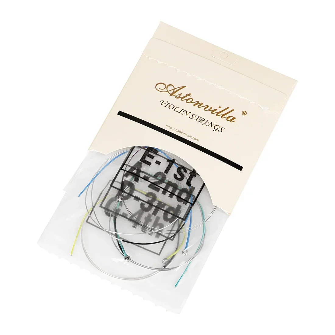 Astonvilla Violin String Nylon Material AV33 Four-String Violin Strings Metal Bead Head Professional Violin String Accessories