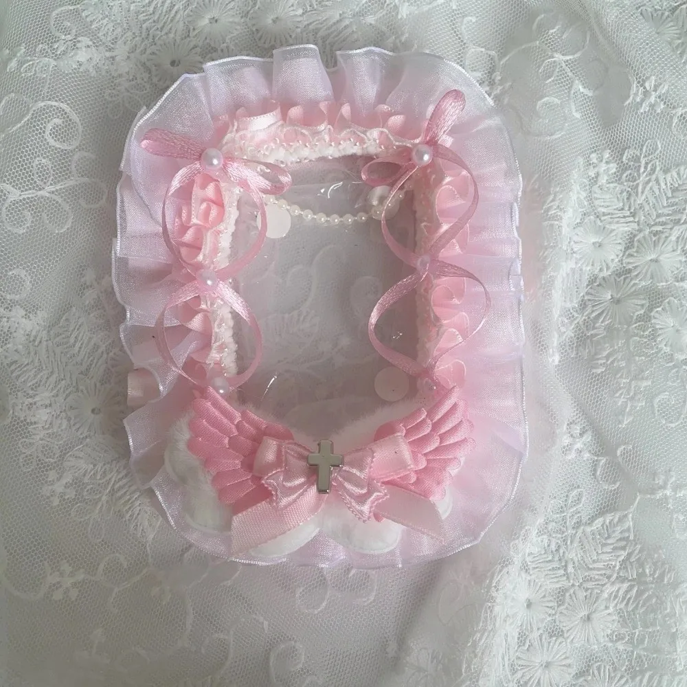 Lace Decorative Card Cover Handmade Card Display ID Card Holder Multi-layer Design Bow Ribbon Photocard Holder Scrapbook