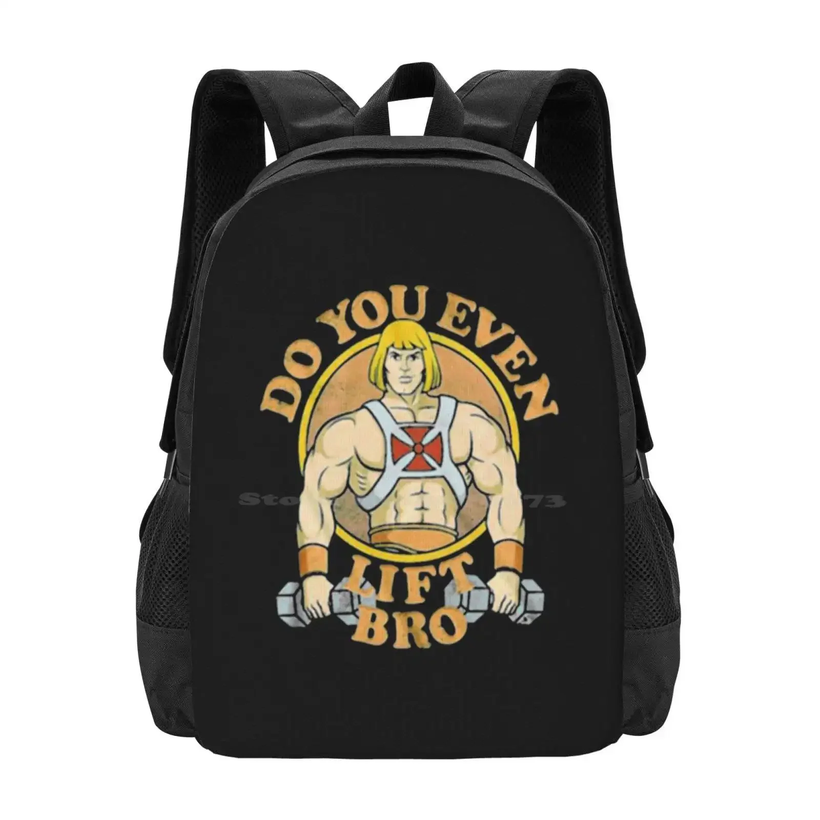 حقيبة ظهر للطلاب من He Man Do You Even Lift Bro Pattern Design حقيبة ظهر He Man Do You Even Lift Bro Do You Lift #1