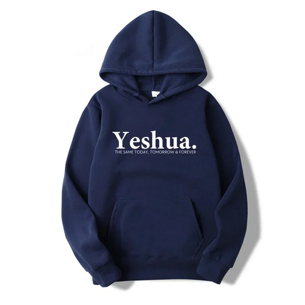 Yeshua Christian Hoodie Christian Apparel Faith Gift Women Graphic Hoodies Casual Long Sleeve Jesus Sweatshirt Spring Autumu Top