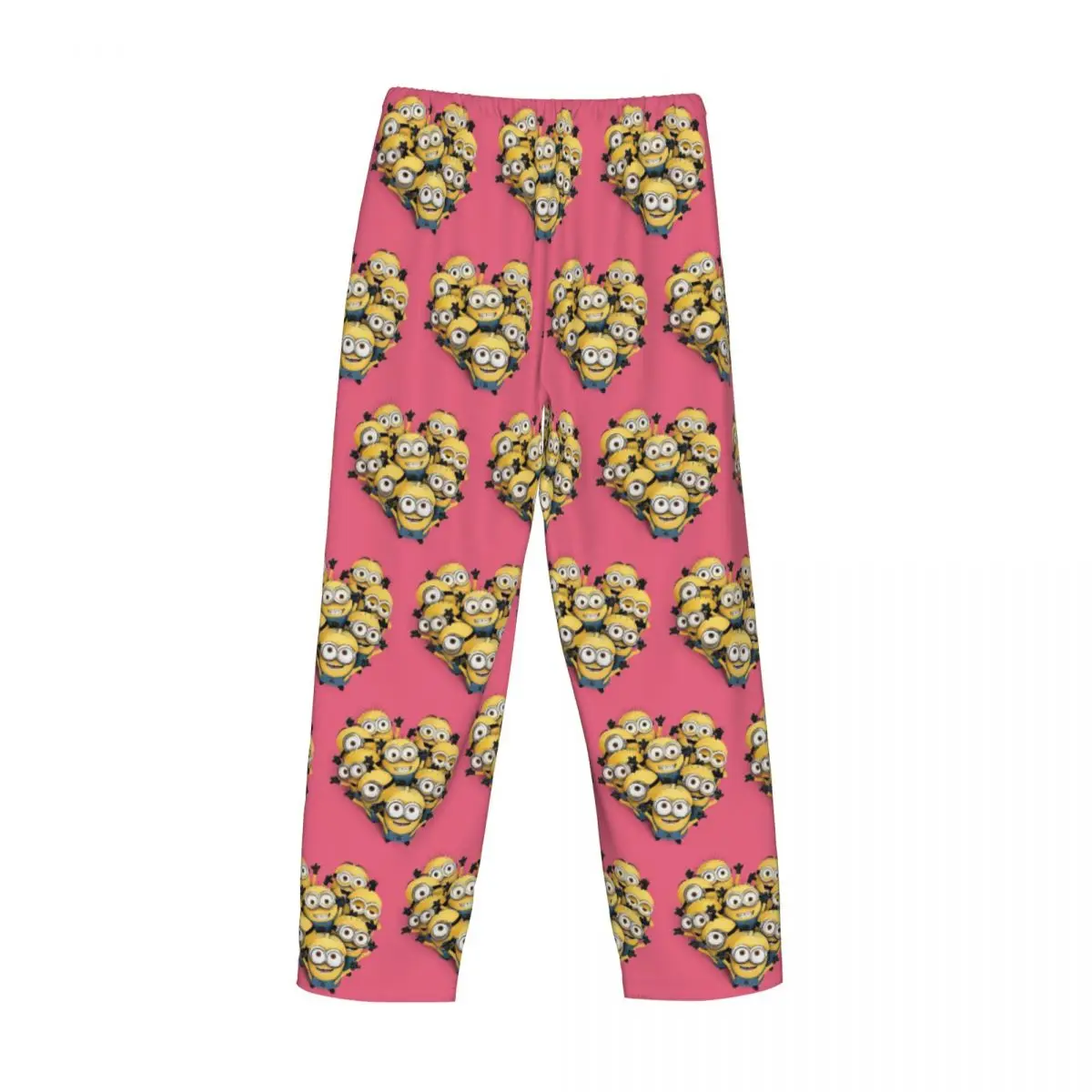 Pantalones de pijama con estampado personalizado de cómic de Anime M-Minions para hombre, ropa de dormir clásica Kawaii con bolsillos