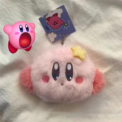 Cute Kirby Plush Toy Doll Keychain Fluffy Soft Stuffed Toy Backpack Pendant Car Keys Funny Game Star-Kirby Keychain Accessories