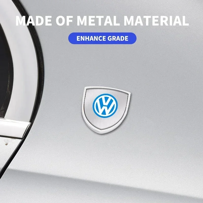 Metal Shield Car Sticker Badge Body Decoration Emblem Auto Exterior Accessories For Volkswagen Nissan Citroen LEXUS Dacia Tesla view 6