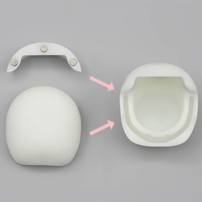 GSC Clay Doll Head Universal Back of The Head Magnetic Suction Head Shell Resin Mold Ob11DIY Handmade Doll Accessories