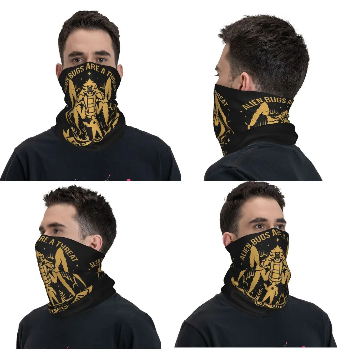 Enlist Today Helldivers Bandana cuello polaina impresa cara bufanda multiusos ciclismo bufanda montar Unisex adulto a prueba de viento