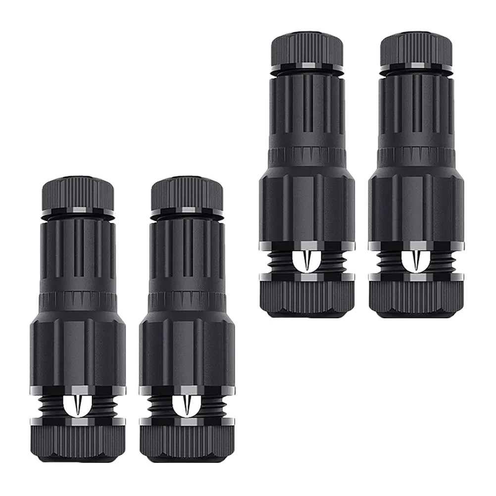 4Pcs Waterproof Connectors for Wiring Landscape Lights Garden Patio Lighting Strong Reliable Corrosion Resistant Nylon