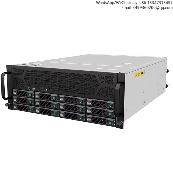 

New 4u 12Bay Rack GPU Server Chassis Fan Side Power Supply 12GB Backplane 11PCIE In Stock Custom Graphics Cards Server Case