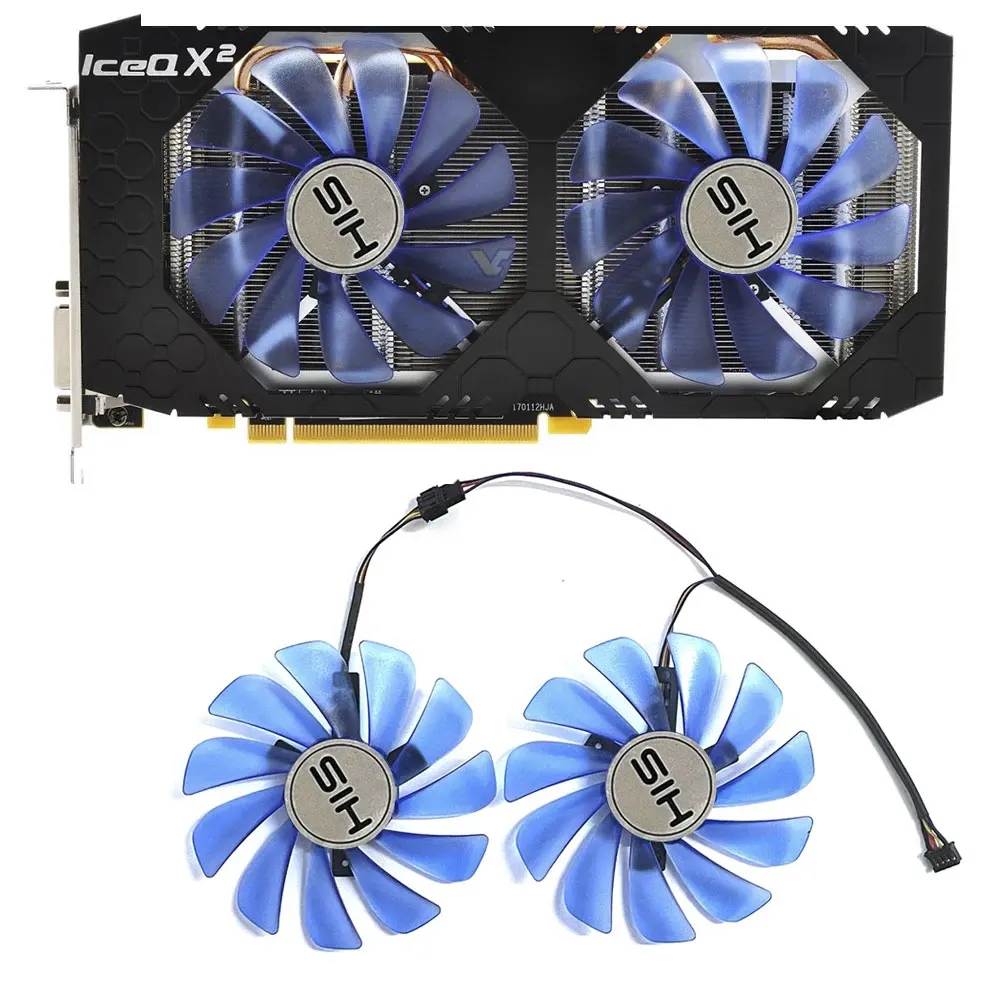 Nuevo ventilador de GPU RX580, 4 pines, 95MM, GFC10H12S9-C para su RX580 RX 580 Ice QX2 OC 4GB/Turbo 8GB, refrigeración de tarjeta gráfica